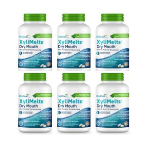 XyliMelts for Dry Mouth Mild-Mint BOTTLES Professional Case, 6 x 80 Discs