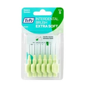 TePe IDB X-Soft Green 0.8mm, Blister of 6