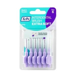 TePe IDB X-Soft Purple 1.1mm, Blister of 6