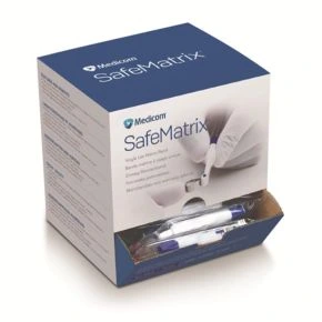 SafeMatrix Band Straight Wide 6mm Blue, Box of 50