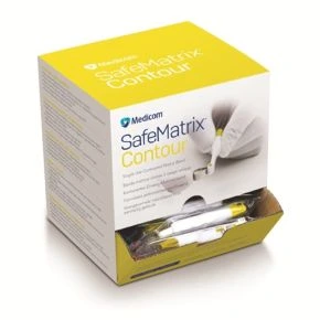 SafeMatrix Band Contour Narrow 4.5mm Yellow, Box of 50
