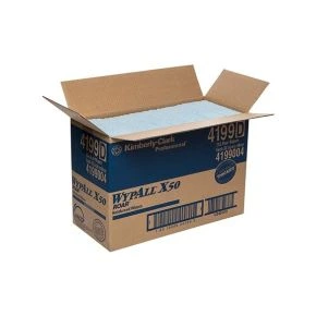 WypAll Blue Single Sheet Wipers, Box of 250