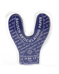 Bausch Articulating Paper BK17 Blue Horseshoe, Pack of 150
