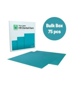 Hygenic Non-Latex Teal Medium Dental Dam, Bulk Pack 75pcs