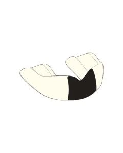 Blank 127mm Square White/Black/White 4mm