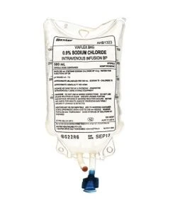 Saline Sodium Chloride 0.9%, 500ml I.V Bag