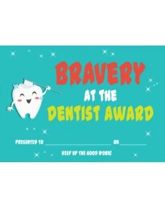 Bravery At The Dentist Award, Pack of 50