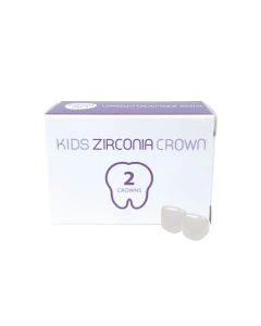 Kids Zirconia Anterior Crowns Left Central, Pack of 2